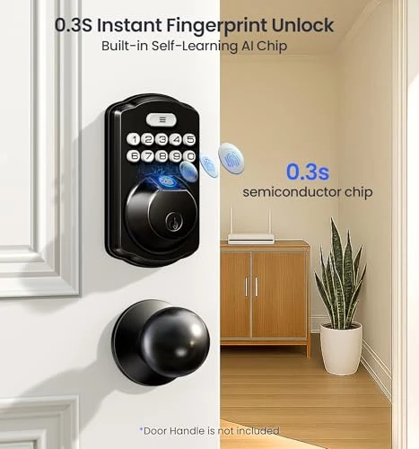 Built-in WiFi Fingerprint Smart Lock — Deadbolts, Veise