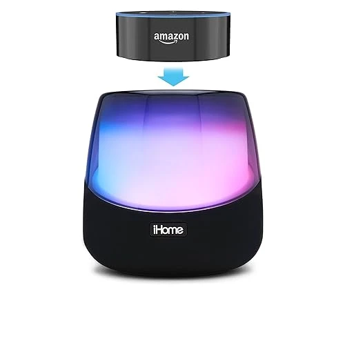 Color Changing Bluetooth Rechargeable Speaker for Amazon Echo Dot — Portable Audio Solutions, iHome