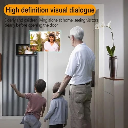 Doorbell Camera with Monitor — Smart Home Security, TKMARS