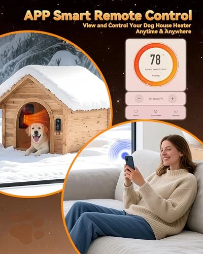 Heater with Thermostat and Smart App Remote — Portable Heating Solutions, SwSun