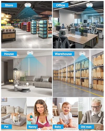 Hidden Camera Smoke Detector HD 1080P Wireless Spy Camera — Outdoor Security Cameras, DAIFAC