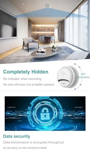 Hidden Camera Smoke Detector — Covert Surveillance, CAMDUCK