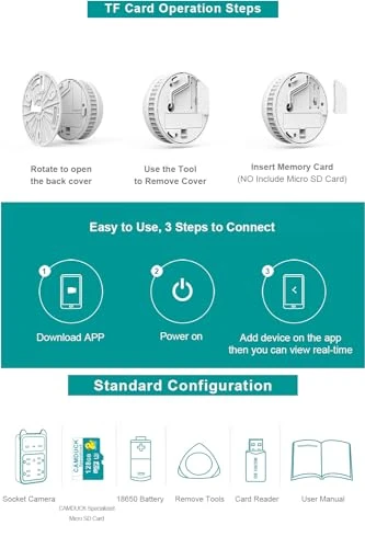 Hidden Camera Smoke Detector — Covert Surveillance, CAMDUCK