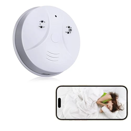 Hidden Camera Smoke Detector — Covert Surveillance, DWKINPING