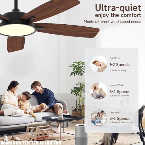 Smart Ceiling Fan with Light — Ceiling Fans & Accessories, Roomratv
