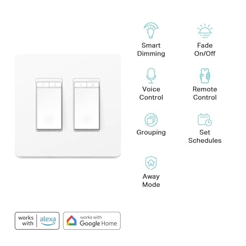 Smart Dimmer Switch 2-Gang — Light Dimmers, Kasa Smart