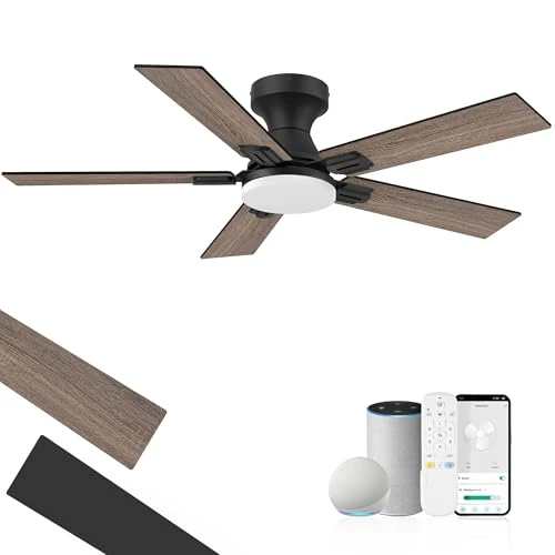 Smart Low Profile Ceiling Fan with Lights — Ceiling Fans, cumilo