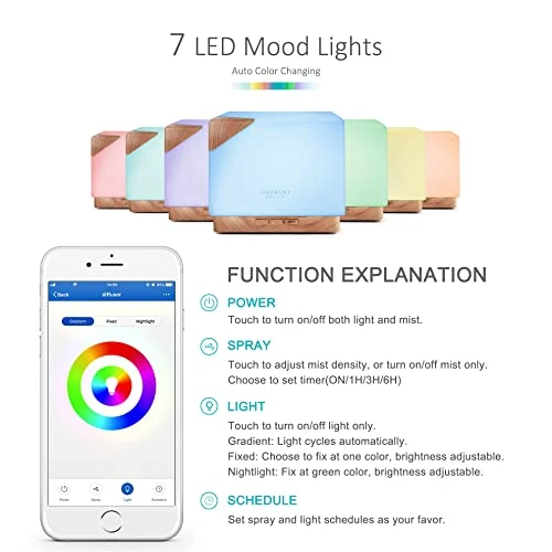 Smart WiFi Essential Oil Aromatherapy Diffuser — Diffusers, ASAKUKI