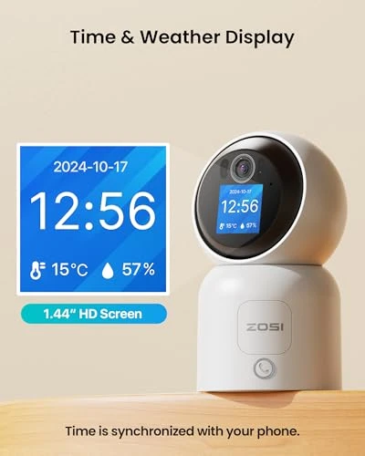 Smart WiFi Security Camera with Screen — Cameras & Monitors, ZOSI