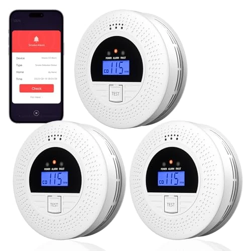 Smoke and Carbon Monoxide Detector 3-Pack — Smoke & CO Detectors, ABORNI