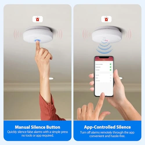 Smoke Detector with WiFi — Smoke & CO Detectors, Evjeal