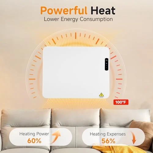 Wall Convection Space Heater Panel — Portable Heating Solutions, SENMIY