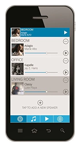 WiFi Home Audio Speaker with Amazon Alexa Voice Service, Stream Music, Built-in Intercom, Sync up to 8 Speakers — Whole-Home Audio Systems, Jam Audio