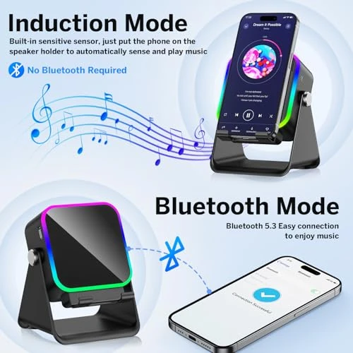 Wireless Induction Speaker with Phone Stand — Portable Audio Solutions, MILOUZ