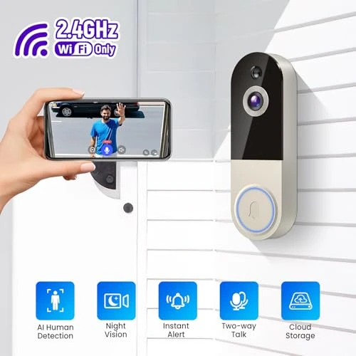 Wireless Video Doorbell Camera — Security Cameras, Lunelyx