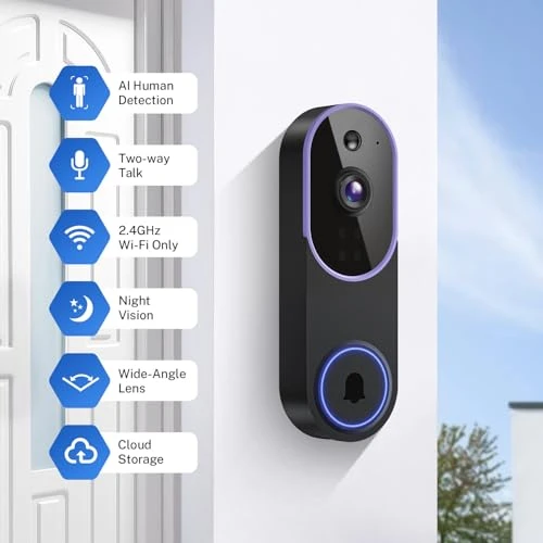 Wireless Video Doorbell Camera — Smart Home Security, OrbiFira