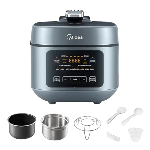 8-in-1 Electric Pressure Cooker with Dual Pots — Electric Pressure Cookers, Midea