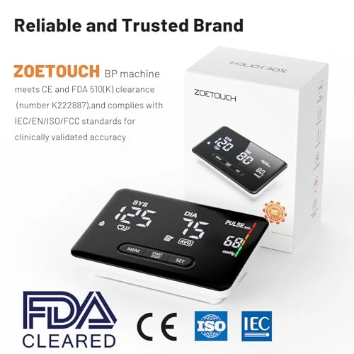 Blood Pressure Monitor — Blood Pressure Monitors, ZOETOUCH