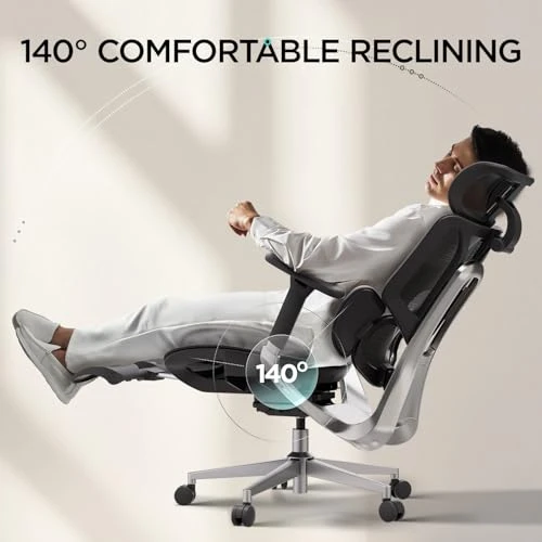 Ergonomic Office Chair with Footrest — Desk Chairs, Hbada