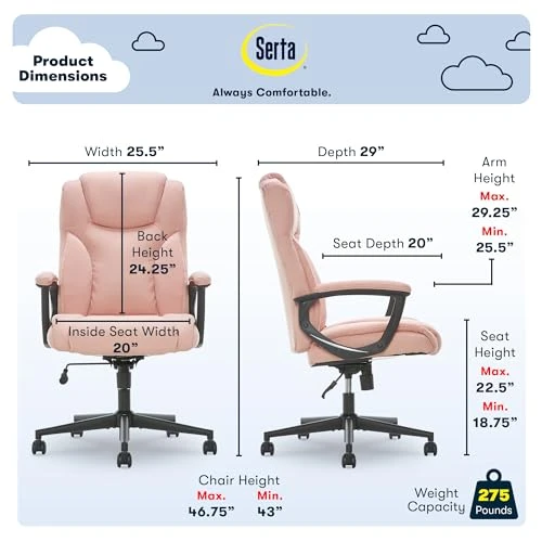 Executive Office Chair — Desk Chairs, Serta