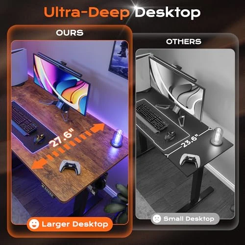 Large Electric Standing Desk — Mounts, Huuger