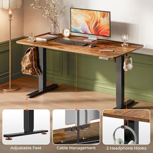 Large Electric Standing Desk — Mounts, Huuger