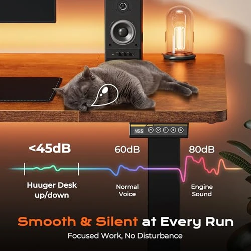 Large Electric Standing Desk — Mounts, Huuger