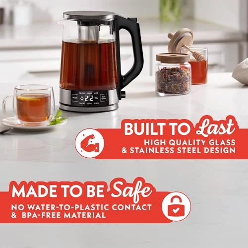 Programmable Digital Glass Kettle — Kettles & Tea Machines, Gourmia