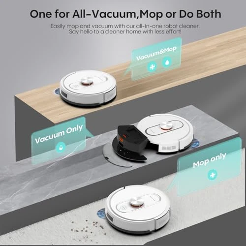Robot Vacuum and Mop with Self-Emptying Station — Smart Cleaning Robots, Bagotte