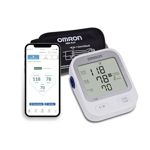 Silver Upper Arm Blood Pressure Monitor — Blood Pressure Monitors, Omron