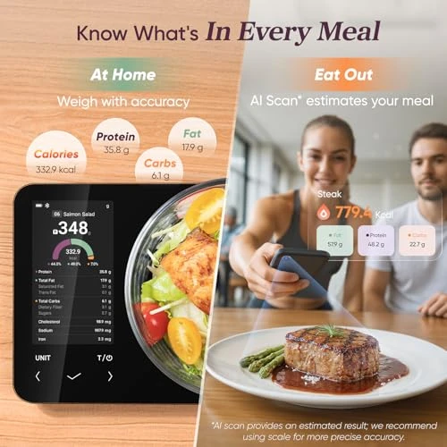 Smart Food Kitchen Scale with Nutritional Calculator — Weight Management Tools, Cosori