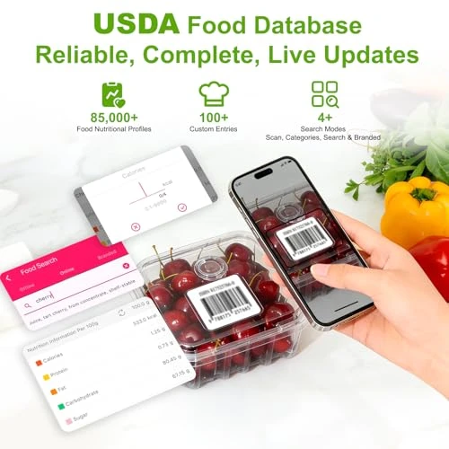 Smart Food Scale with Nutritional Calculator and Coffee Timer — Weight Management Tools, KOK