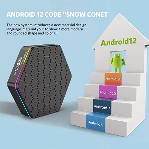 TV Box with Backlit Mini Wireless Keyboard — Streaming Devices, Sidiwen