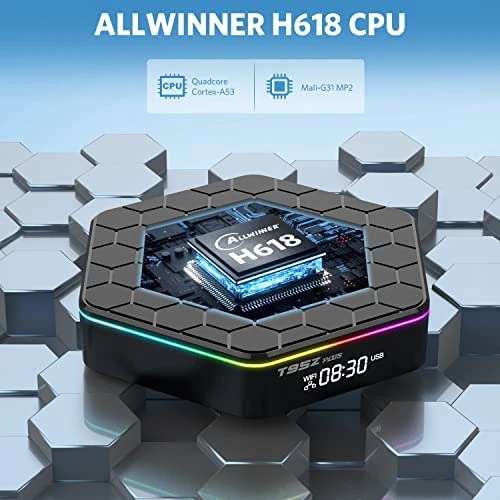 TV Box with Backlit Mini Wireless Keyboard — Streaming Devices, Sidiwen