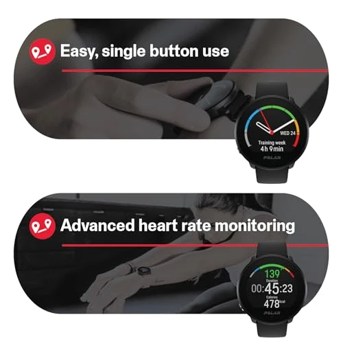 Water Resistant Health Tracker GPS Smartwatch with Fitness Monitoring Tools — Smartwatches, Polar