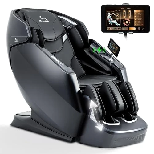 4D Massage Chair with Adjustable Flexible Track — Beds & Tables, MassaMAX