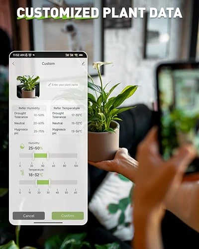 Bluetooth Soil Moisture and Air Temperature Meter — Hygrometers, RainPoint