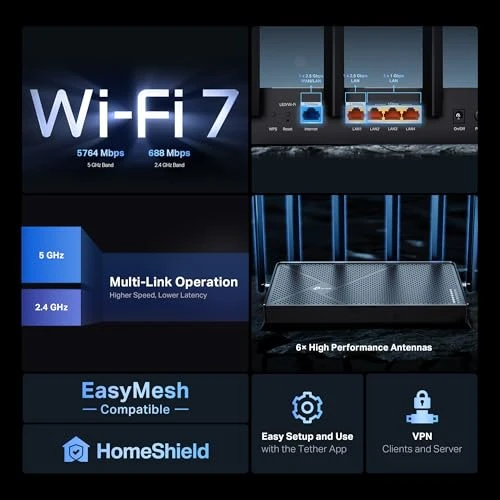 Dual-Band Wi-Fi 7 Router — Routers, TP-Link