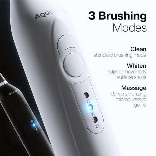 Dual Handle Ultra Whitening Electric Toothbrushes — Ultrasonic, AquaSonic