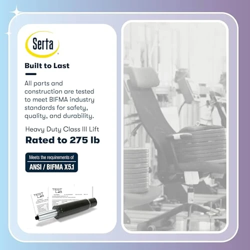 Executive Office Chair with Ergonomic Support and Adjustable Features — Desk Chairs, Serta