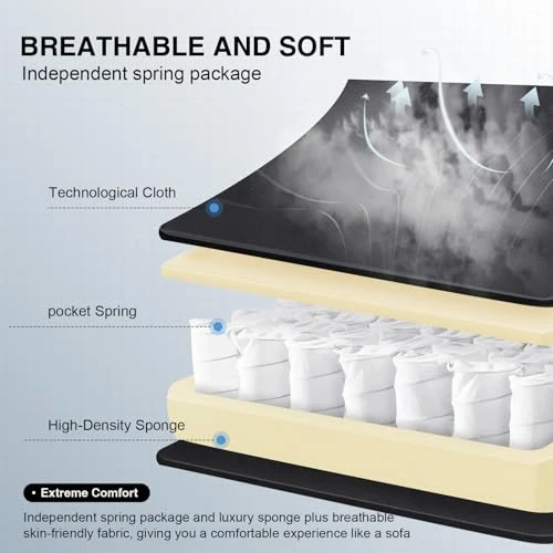 Gaming Chair with Pocket Spring Cushion, Linkage Armrests, and Footrest — Desk Chairs, GTPLAYER