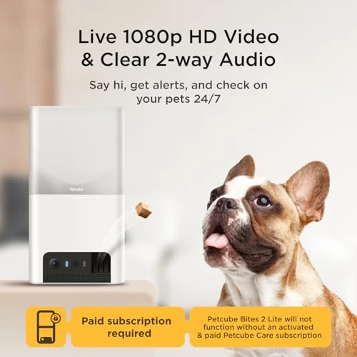 Interactive WiFi Pet Monitoring Camera with Treat Dispenser — Cameras & Monitors, Petcube