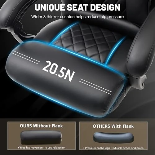 Massage Office Chair with Foot Rest — Desk Chairs, BLISNEST