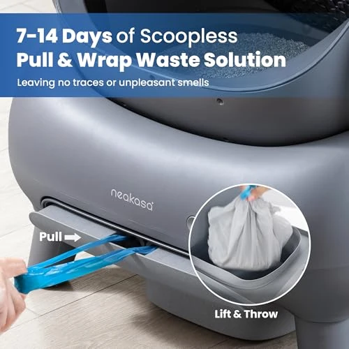 Open-Top Self Cleaning Cat Litter Box — Waste Bins, Neakasa