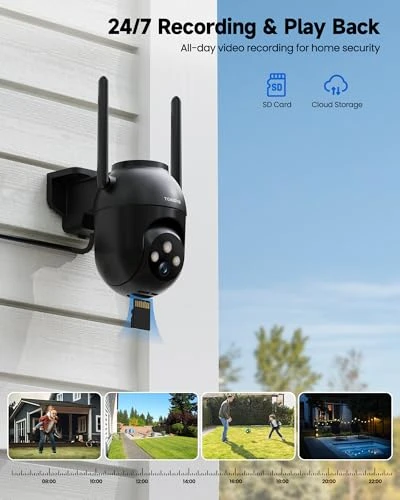 Outdoor Wired Security Camera — Dome Surveillance Cameras, TOAIOHO