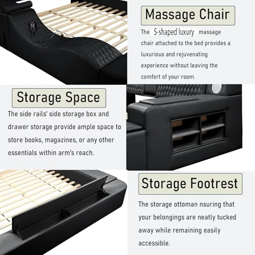 Smart Bed with Massage Recliner Chair — , Wirktive