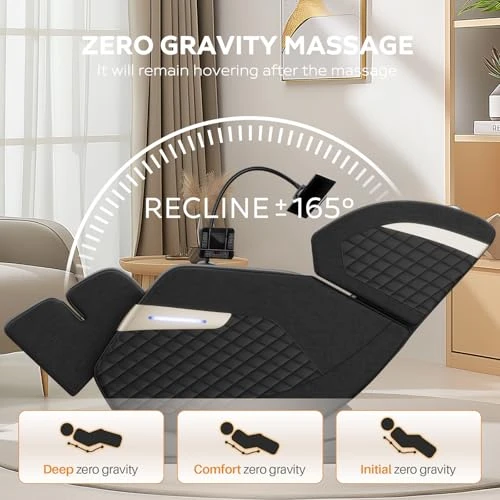 Zero Gravity Full Body Massage Chair with Auto Modes, Airbag Massage, Foot Massage, Heating, and Touch Screen Controller — Massage Equipment, Msutree