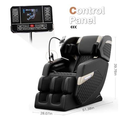 Zero Gravity Full Body Massage Chair with Auto Modes, Airbag Massage, Foot Massage, Heating, and Touch Screen Controller — Massage Equipment, Msutree