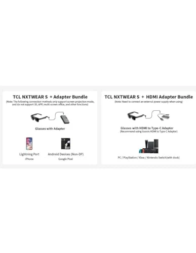 AR Glasses with 201-inch Micro OLED Display — Smart Glasses, TCL