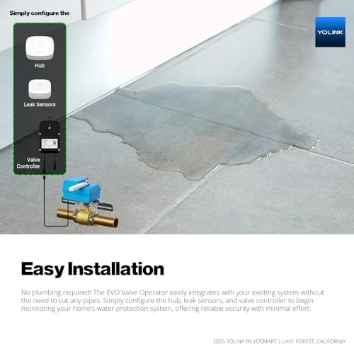 Automatic Water Leak Detection & Shut-Off Starter Kit — Water Leak Detection Systems, YoLink